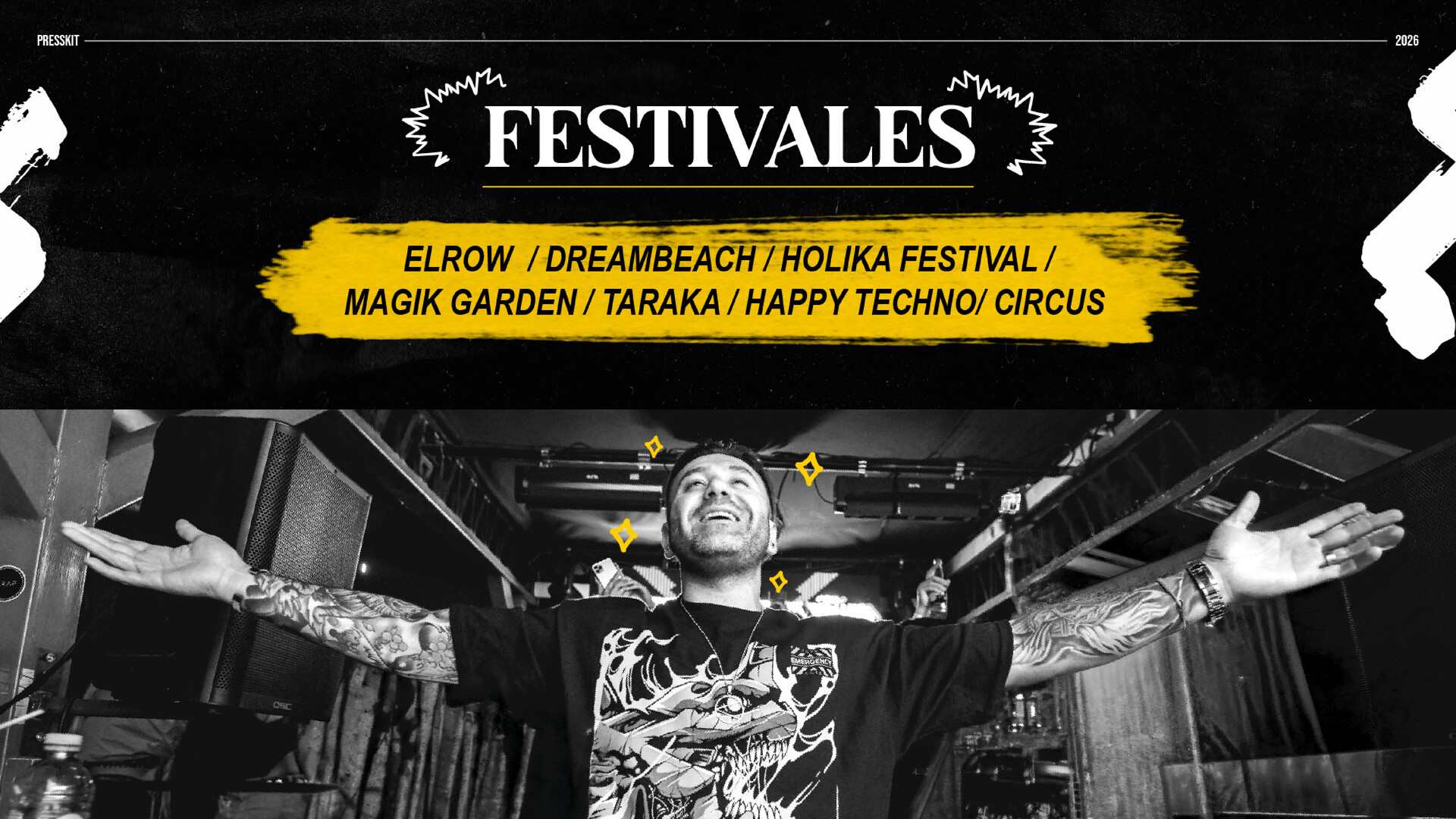 Festivales - Elrow, Dreambeach, Holika, Magik Garden, Taraka